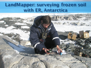 Landmapper survey frozen soils in Antarctica